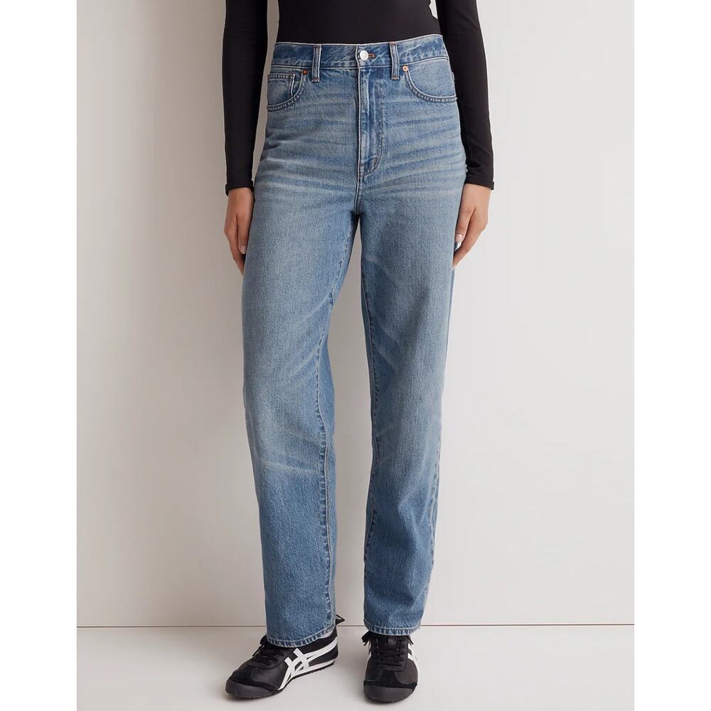 NWT MADEWELL Baggy Straight Jean Medium Wash 25